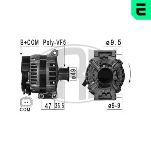 Alternator PEUGEOT RCZ 1.6 16V benzina 156 cai ERA 209031A