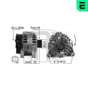 Alternator PEUGEOT BIPPER (AA_) 1.4 benzina 73 cai ERA 210347A