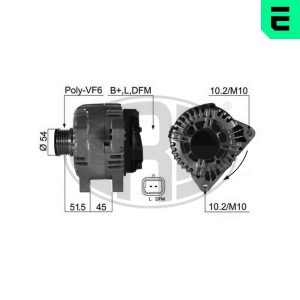Alternator PEUGEOT EXPERT caroserie (VF3A_, VF3U_, VF3X_) 2.0 HDi 120 4x4 diesel 120 cai ERA 210471A