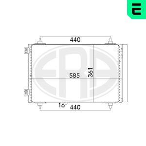 Condensator climatizare PEUGEOT EXPERT TEPEE (VF3X_) 2.0 HDi 120 4x4 diesel 120 cai ERA 667016
