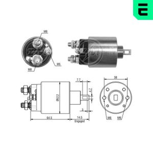 Solenoid electromotor PEUGEOT EXPERT (224_) 2.0 HDI diesel 109 cai ERA ZM485