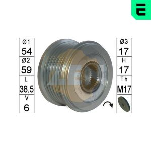 Fulie alternator PEUGEOT EXPERT caroserie (VF3A_, VF3U_, VF3X_) 2.0 HDi 120 diesel 120 cai ERA ZN5678