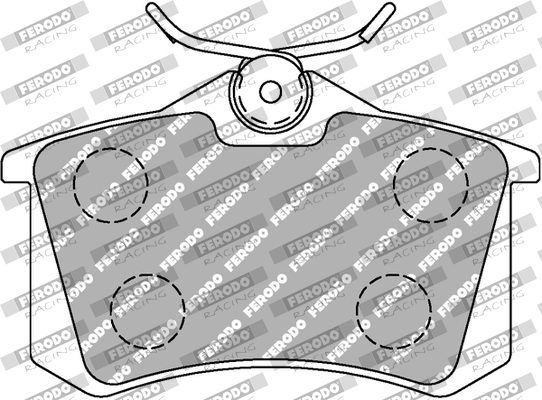 Placute frana PEUGEOT 405 I (15B) 1.9 Injection benzina 105 cai FERODO RACING FDS1083