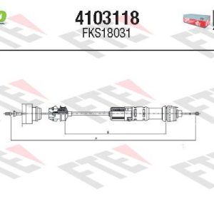 Cablu ambreiaj PEUGEOT EXPERT caroserie (VF3A_, VF3U_, VF3X_) 2.0 HDi 130 diesel 128 cai FTE 4103118