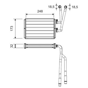Schimbator caldura incalzire habitaclu PEUGEOT EXPERT caroserie (VF3A_, VF3U_, VF3X_) 1.6 HDi 90 16V diesel 90 cai VALEO 811523