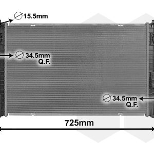 Radiator racire motor PEUGEOT EXPERT caroserie (V_) 2.0 BlueHDi 120 diesel 122 cai VAN WEZEL 09012710
