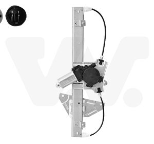 Mecanism actionare geam PEUGEOT 107 (PM_, PN_) 1.0 benzina 68 cai VAN WEZEL 0910261