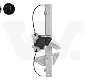 Mecanism actionare geam PEUGEOT 107 (PM_, PN_) 1.0 benzina 68 cai VAN WEZEL 0910262
