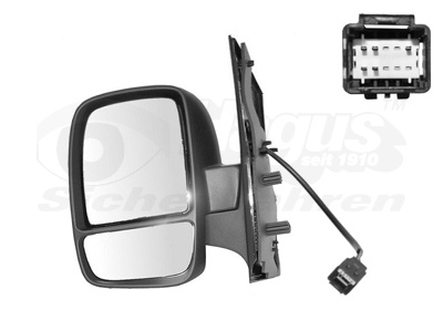 Oglinda exterioara PEUGEOT EXPERT caroserie (VF3A_, VF3U_, VF3X_) 2.0 HDi 140 diesel 136 cai VAN WEZEL 0943817