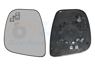 Sticla oglinda retrovizoare exterioara PEUGEOT EXPERT platou / sasiu (V_) 2.0 BlueHDi 120 diesel 122 cai VAN WEZEL 0944835