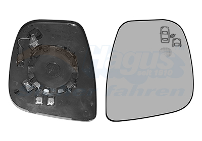 Sticla oglinda retrovizoare exterioara PEUGEOT EXPERT platou / sasiu (V_) 1.6 BlueHDi 95 diesel 95 cai VAN WEZEL 0944836