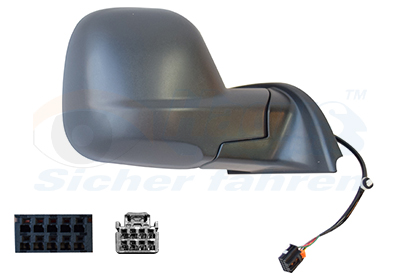 Oglinda exterioara PEUGEOT RIFTER 1.2 PureTech 110 benzina 110 cai VAN WEZEL 0991806