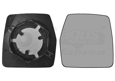 Sticla oglinda retrovizoare exterioara PEUGEOT EXPERT caroserie (222) 1.6 benzina 79 cai VAN WEZEL 1610832