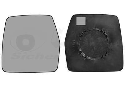 Sticla oglinda retrovizoare exterioara PEUGEOT EXPERT platou / sasiu (223) 2.0 HDi diesel 94 cai VAN WEZEL 1610833