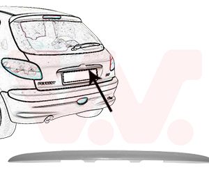 Acoperire haion PEUGEOT 206 hatchback (2A/C) 1.6 16V benzina 109 cai VAN WEZEL 4028459