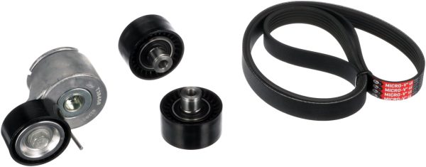 Set curea transmisie cu caneluri PEUGEOT BIPPER TEPEE 1.4 HDi diesel 68 cai GATES K026PK1353