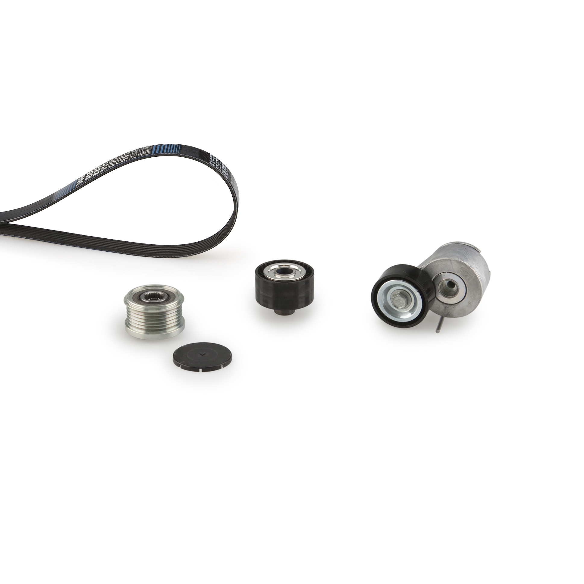 Set curea transmisie cu caneluri PEUGEOT EXPERT caroserie (VF3A_, VF3U_, VF3X_) 1.6 HDi 90 16V diesel 90 cai GATES K116PK1353