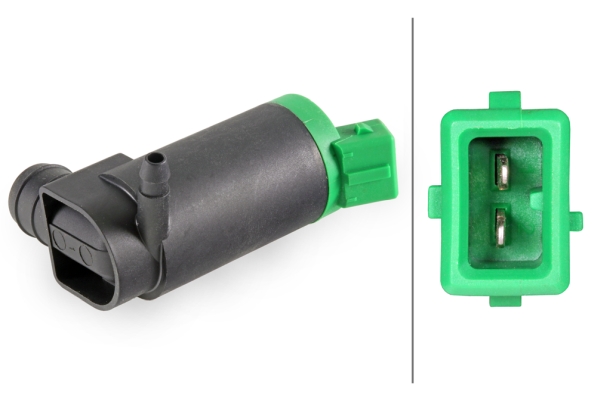 Pompa de apa spalare parbriz PEUGEOT EXPERT (224_) 2.0 HDI diesel 109 cai HELLA 8TW 006 848-071