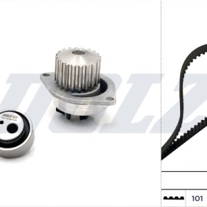 Set pompa apa + curea dintata PEUGEOT EXPERT caroserie (222) 1.8 benzina 101 cai DOLZ KD028