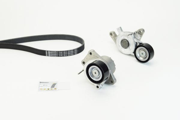 Set curea transmisie cu caneluri PEUGEOT EXPERT platou / sasiu (V_) 2.0 BlueHDi 120 diesel 122 cai CONTITECH 6PK1073 EXTRA K1