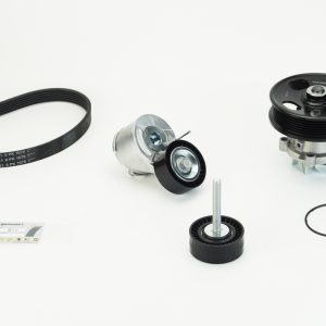 Pompa apa + Set curea transmisie cu caneluri PEUGEOT BIPPER TEPEE 1.3 HDi 75 diesel 75 cai CONTITECH 6PK1670WP1
