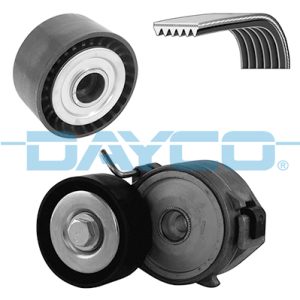 Set curea transmisie cu caneluri PEUGEOT BIPPER TEPEE 1.4 HDi diesel 68 cai DAYCO KPV242