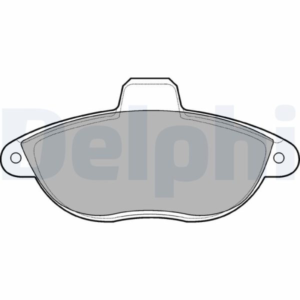 Placute frana PEUGEOT EXPERT caroserie (222) 1.9 D diesel 70 cai DELPHI LP1592
