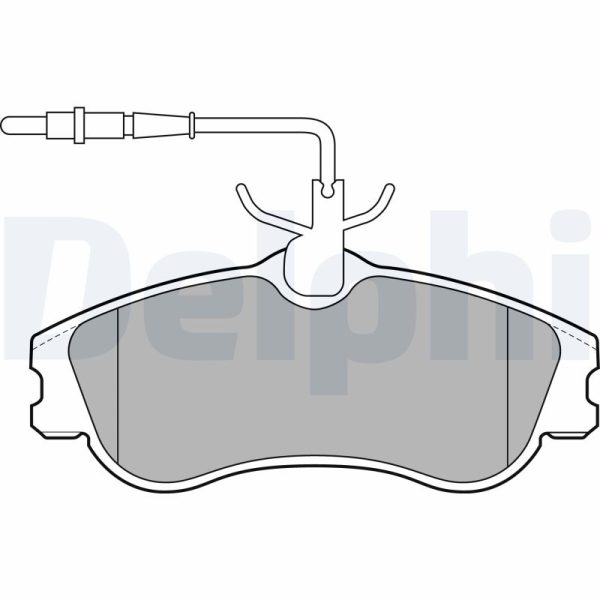 Placute frana PEUGEOT EXPERT caroserie (222) 1.9 D diesel 70 cai DELPHI LP1607