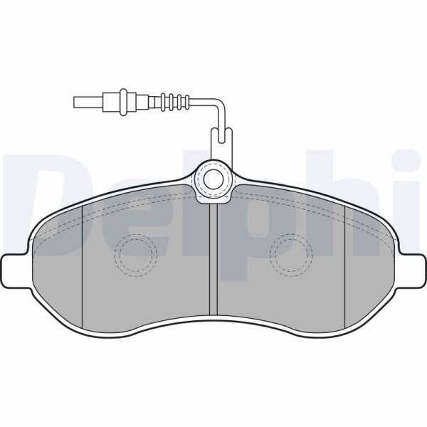 Placute frana PEUGEOT EXPERT caroserie (VF3A_, VF3U_, VF3X_) 2.0 16V benzina 140 cai DELPHI LP1995