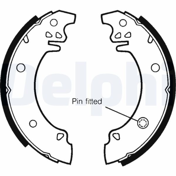 Set saboti frana PEUGEOT 505 (551A) 2.2 Turbo Injection benzina 150 cai DELPHI LS1303