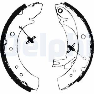 Set saboti frana PEUGEOT EXPERT caroserie (VF3A_, VF3U_, VF3X_) 1.6 HDi 90 8V diesel 90 cai DELPHI LS1713