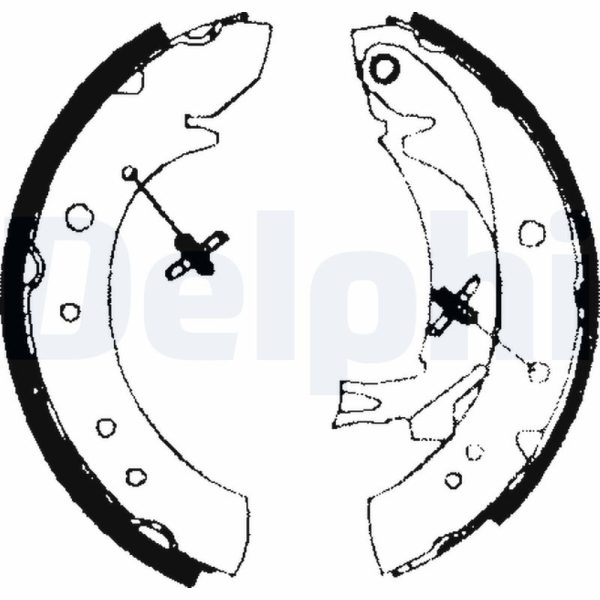 Set saboti frana PEUGEOT EXPERT caroserie (VF3A_, VF3U_, VF3X_) 1.6 HDi 90 8V diesel 90 cai DELPHI LS1713