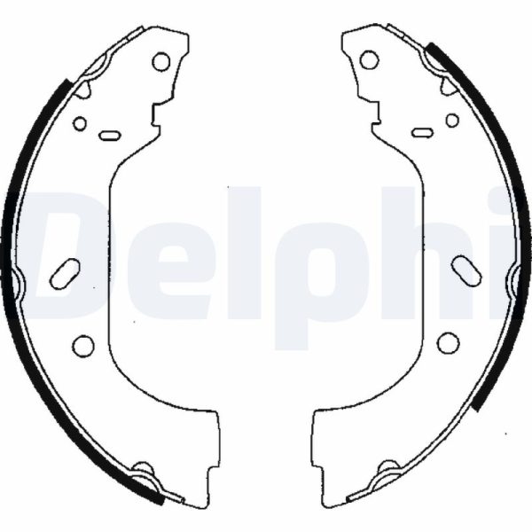 Set saboti frana PEUGEOT EXPERT (224_) 1.9 D diesel 69 cai DELPHI LS1715