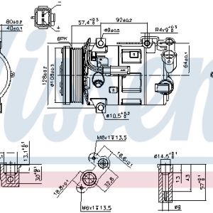 Compresor climatizare PEUGEOT RCZ 2.0 HDi diesel 163 cai NISSENS 890210