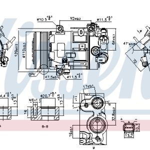 Compresor climatizare PEUGEOT RCZ 2.0 HDi diesel 163 cai NISSENS 890420