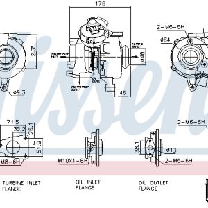 Compresor sistem de supraalimentare PEUGEOT EXPERT platou / sasiu 2.0 HDi 140 diesel 136 cai NISSENS 93482