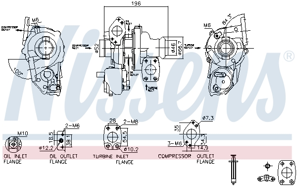 Compresor sistem de supraalimentare PEUGEOT EXPERT bus (V_) 1.5 BlueHDi 120 diesel 120 cai NISSENS 93514