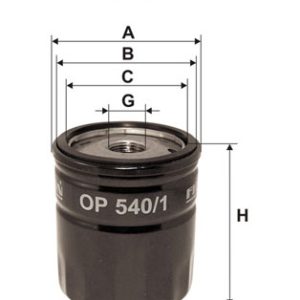 Filtru ulei PEUGEOT EXPERT (224_) 2.0 HDI 16V diesel 109 cai FILTRON OP 540/1