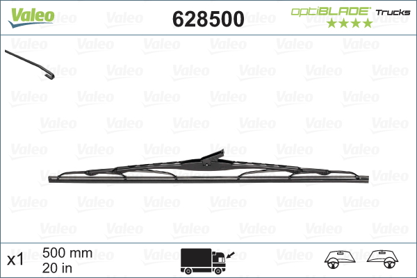 Lamela stergator PEUGEOT EXPERT caroserie (VF3A_, VF3U_, VF3X_) 2.0 HDi 140 diesel 136 cai VALEO 628500