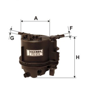 Filtru combustibil PEUGEOT BIPPER TEPEE 1.4 HDi diesel 68 cai FILTRON PS 974