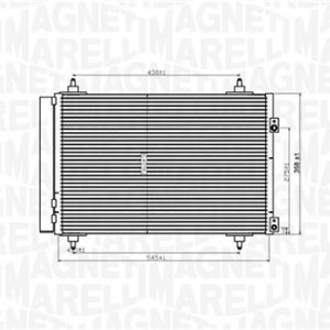 Condensator climatizare PEUGEOT RCZ 2.0 HDi diesel 163 cai MAGNETI MARELLI 350203820000