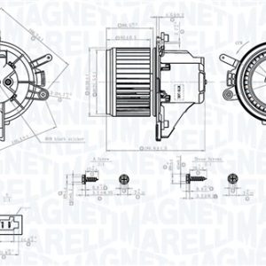 Ventilator habitaclu PEUGEOT EXPERT caroserie (V_) 1.5 BlueHDi 100 diesel 102 cai MAGNETI MARELLI 069412779010