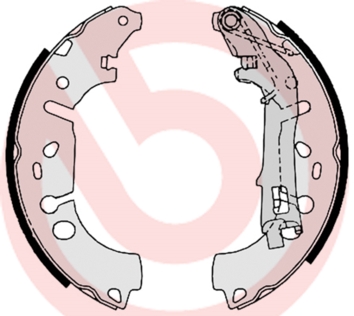 Set saboti frana PEUGEOT BIPPER TEPEE 1.4 HDi diesel 68 cai BREMBO S 23 531