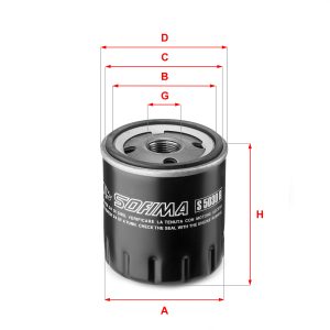 Filtru ulei PEUGEOT EXPERT caroserie (222) 1.8 benzina 101 cai SOFIMA S 5030 R
