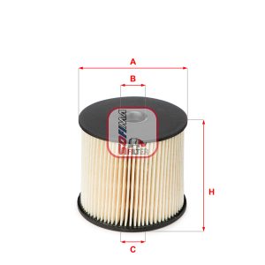 Filtru combustibil PEUGEOT EXPERT caroserie (222) 2.0 HDI diesel 94 cai SOFIMA S 6003 NE