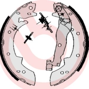 Set saboti frana PEUGEOT 405 I (15B) 1.9 Injection benzina 105 cai BREMBO S 68 511