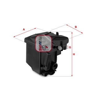 Filtru combustibil PEUGEOT EXPERT platou / sasiu 1.6 HDi 90 16V diesel 90 cai SOFIMA S 7420 NR