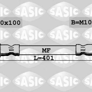 Furtun frana PEUGEOT 505 (551A) 2.2 Turbo Injection benzina 155 cai SASIC SBH0172