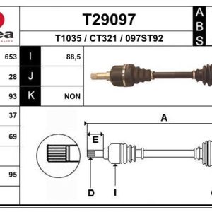 Planetara PEUGEOT EXPERT caroserie (VF3A_, VF3U_, VF3X_) 2.0 HDi 130 diesel 128 cai EAI T29097