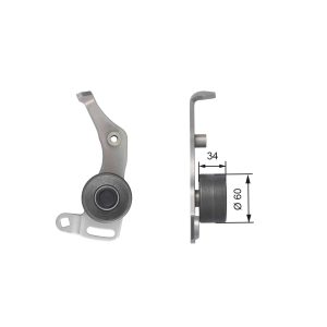 Rola intinzator curea distributie PEUGEOT EXPERT platou / sasiu (223) 1.9 TD diesel 92 cai GATES T41138